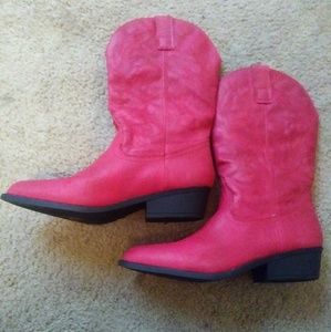 Red cowboy boots